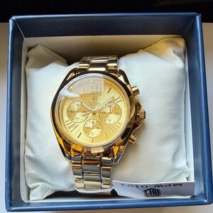 Women’s Gold Stainless Steel Chronograph Watch 35mm